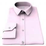 poza cu vedere din fata la camasa pentru barbati Antoine BX1028 din 100% Bumbac, 50-50 Fil aFil, cu textura uni de culoare roz